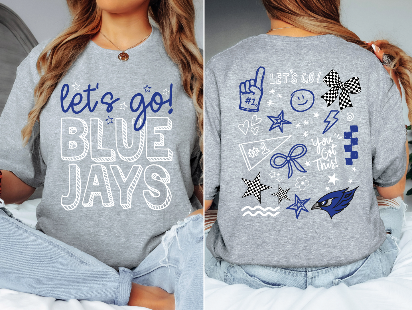 Let's Go Perry Bluejays Doodle T-Shirt
