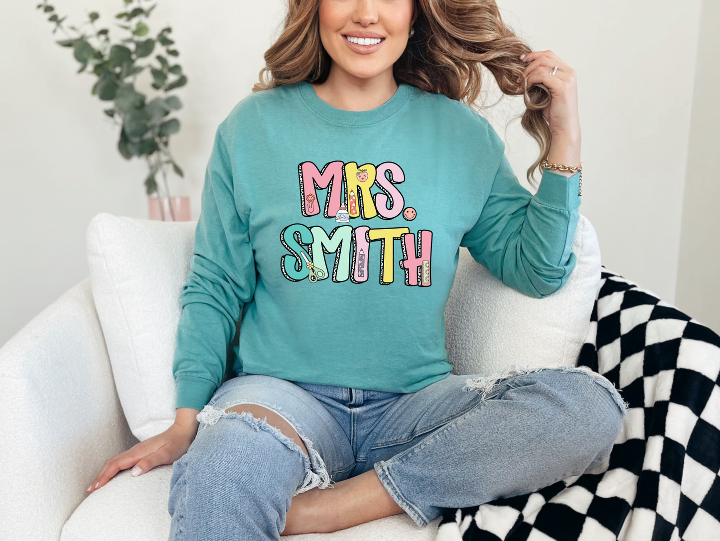 Personalied Teacher T-shirt