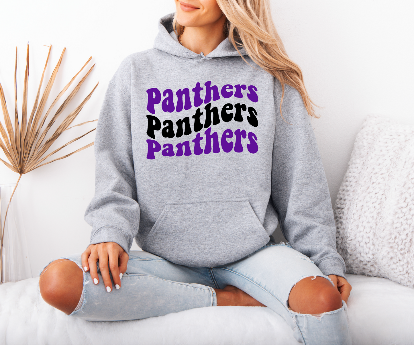 Panthers Groovy Wave Sweatshirt