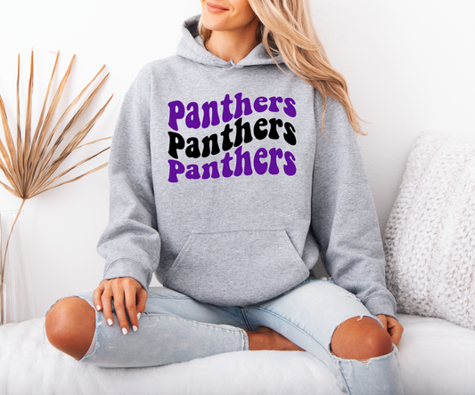 Panthers Groovy Wave Sweatshirt
