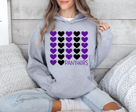 Panthers Heart Knit Sweatshirt