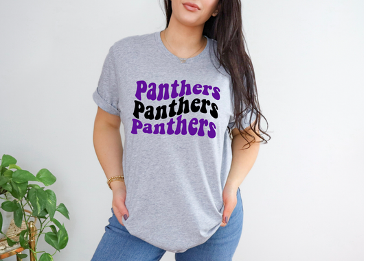 Panthers Groovy Wave T-shirt