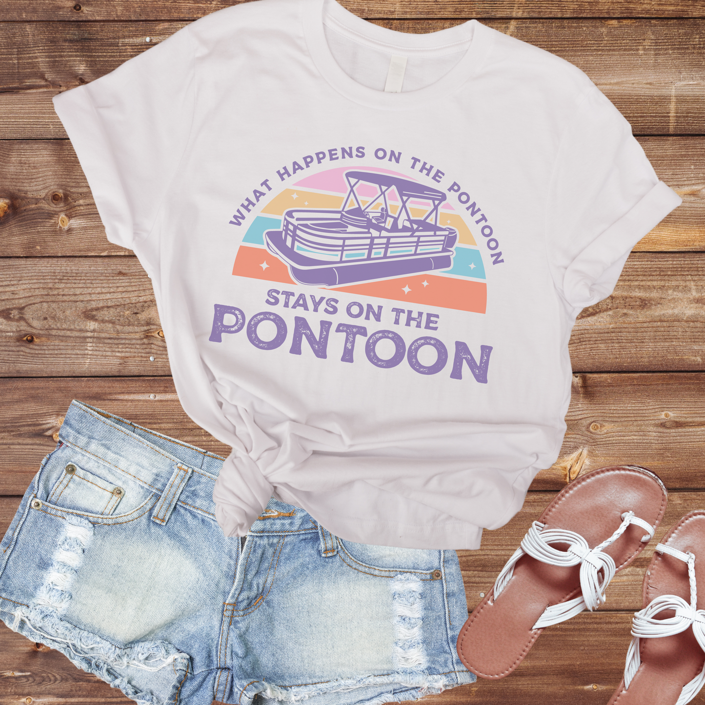 What Happens on the Pontoon T-shirt