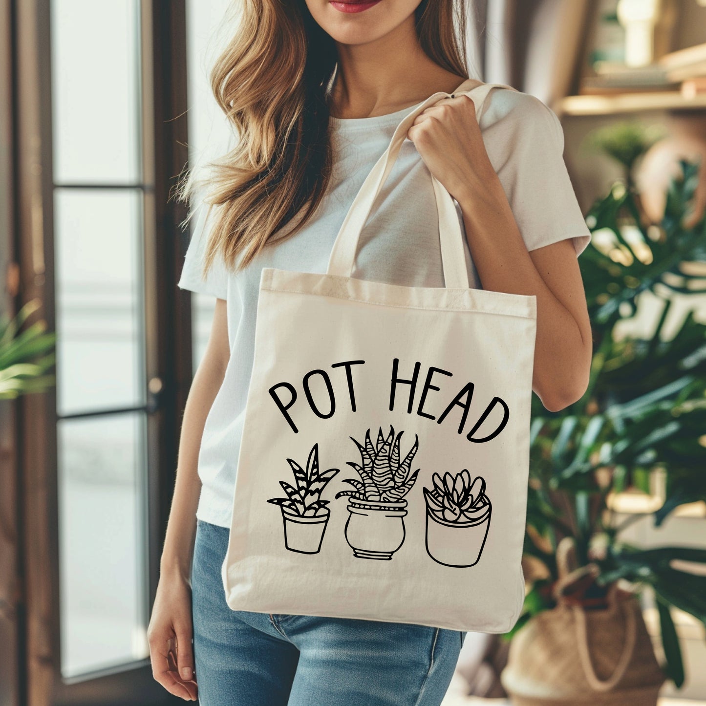 Pot Head Tote Bag