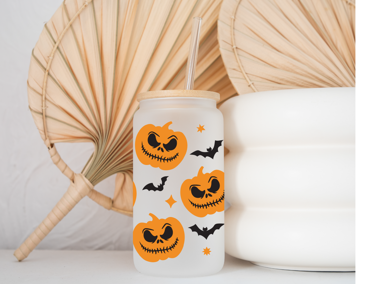 Pumpkins and Bats Cup