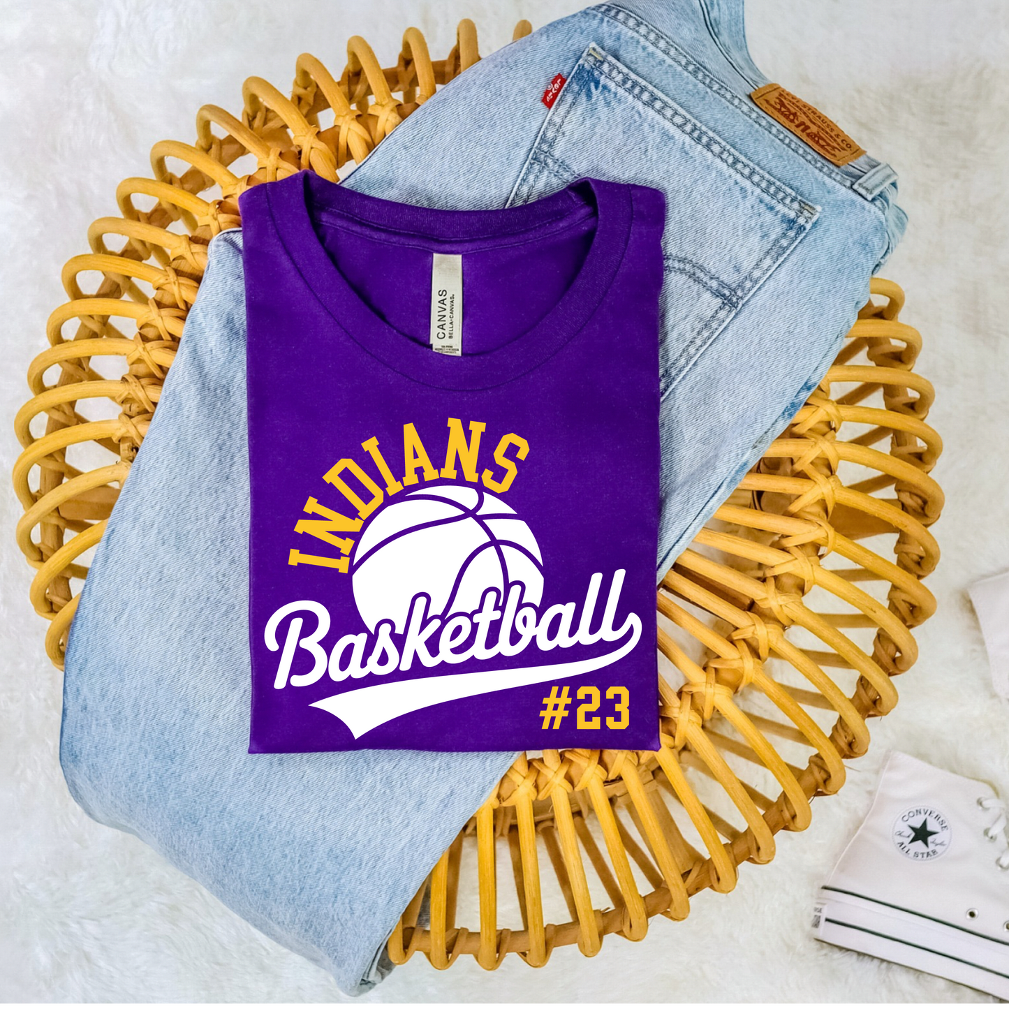Indians Basketball Customized T-shirt