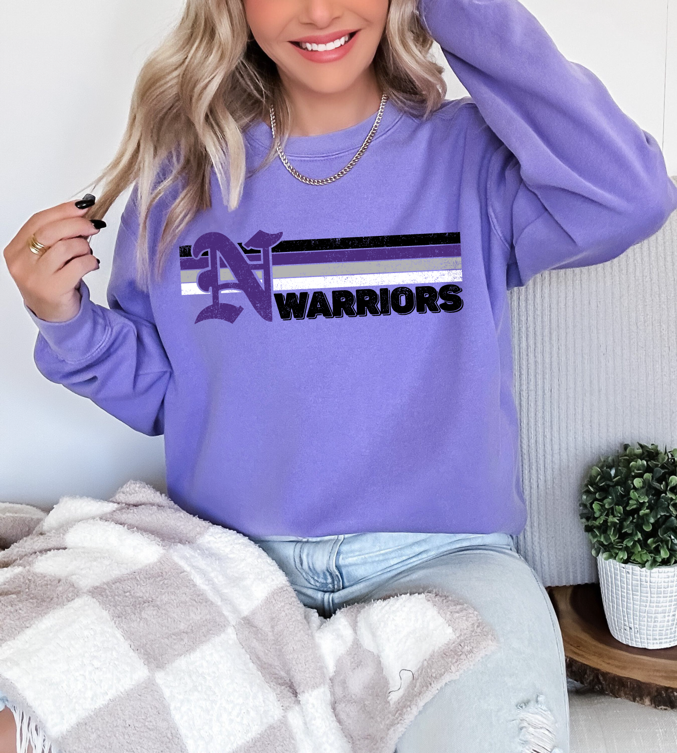 Warriors Vintage Linear Premium Sweatshirt