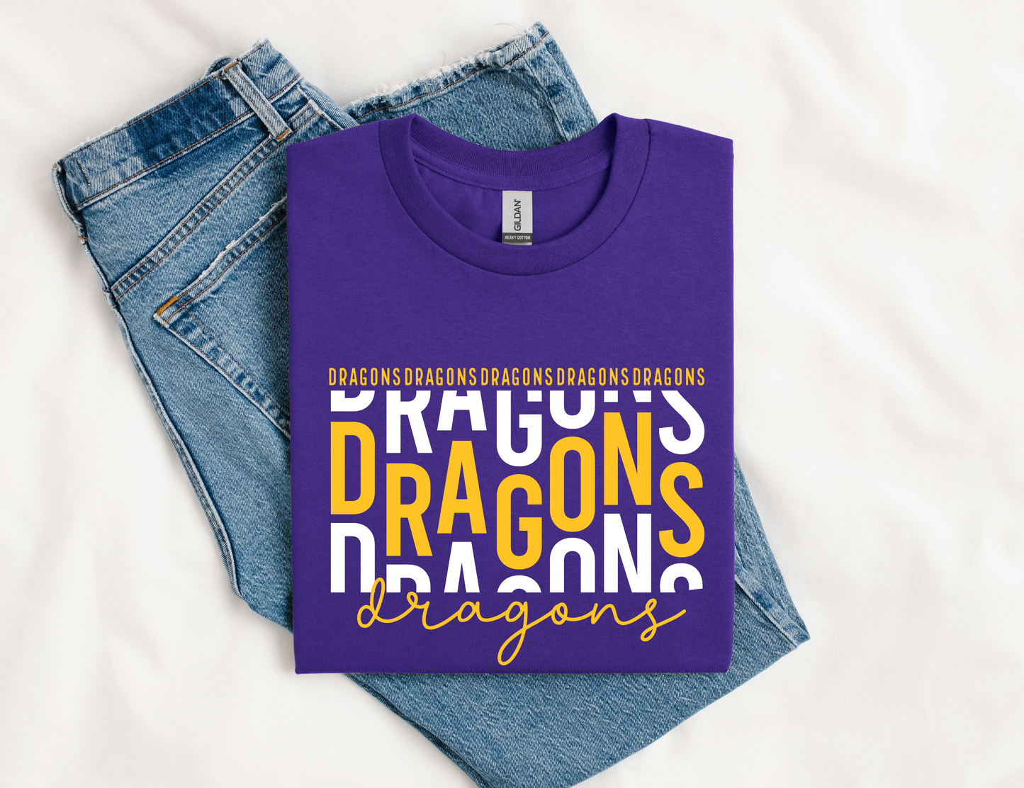 Dragons Stacked T-shirt