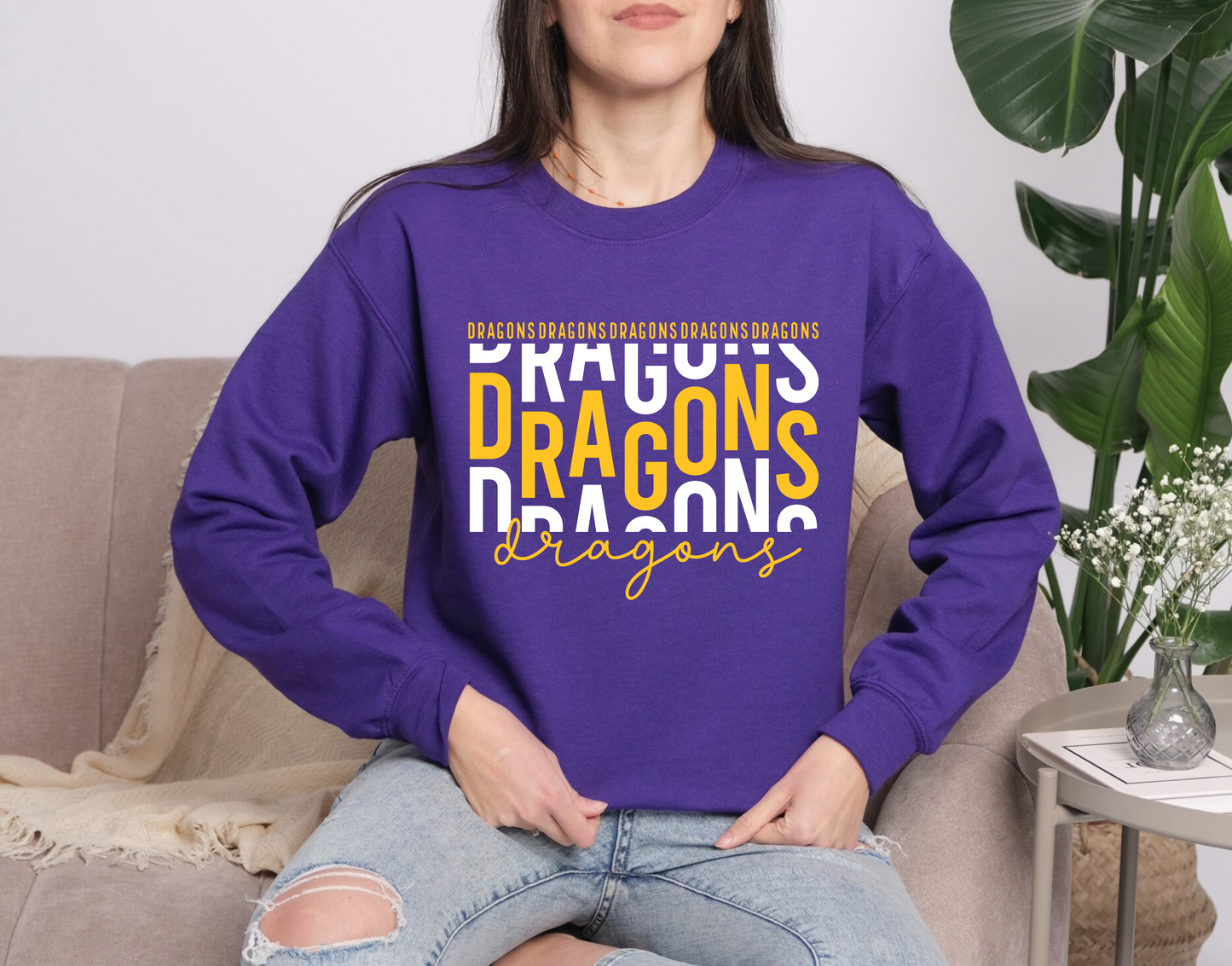 Dragons Stacked Sweatshirt