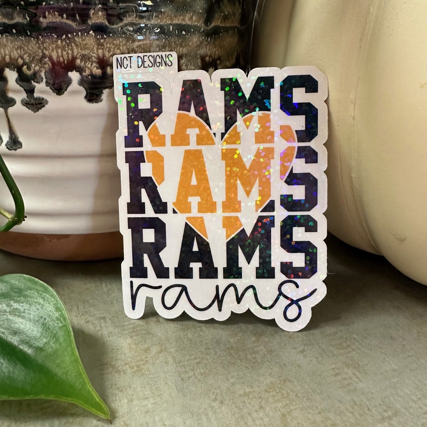 Rams Love Sticker