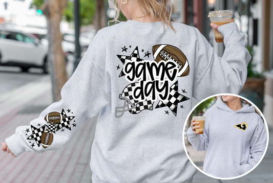 Rams Football Game Day Sweatshirt