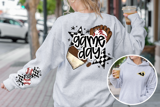 Rams Baseball Game Day Sweatshirt