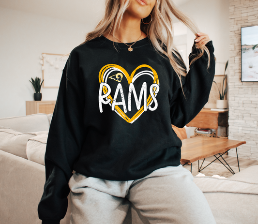 Double Heart Rams Sweatshirt