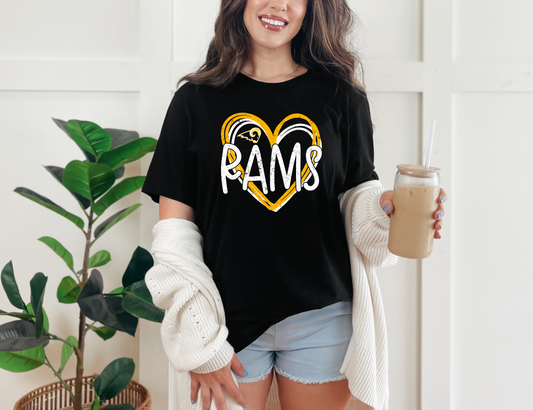 Double Heart Rams T-shirt