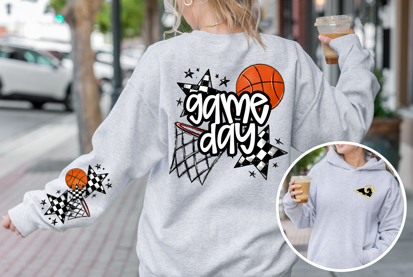 Rams Basketball Game Day Sweatshirt
