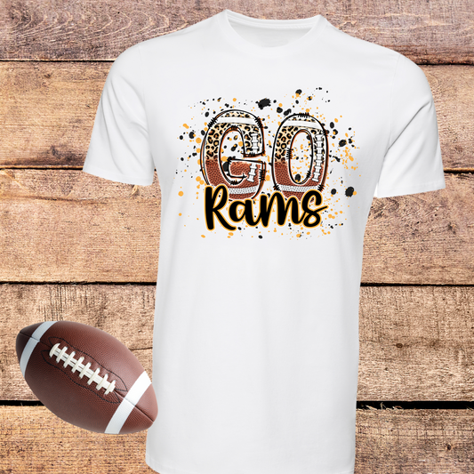 Go Rams Football T-shirt