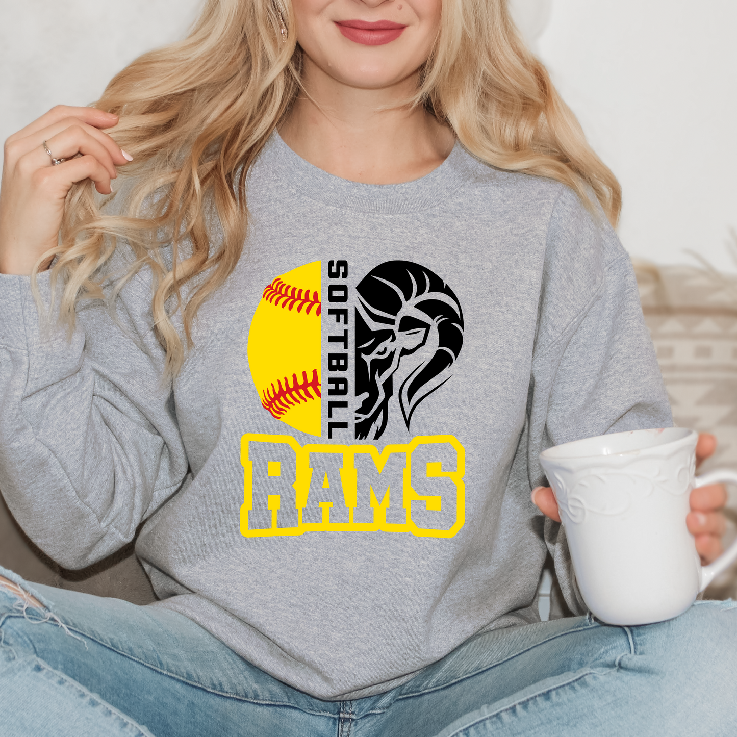 Softball Rams Sweatshirt