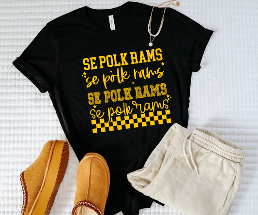 SE Polk Rams Check Stack T-shirt