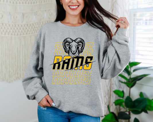 Slanted Rams Stack Sweatshirt