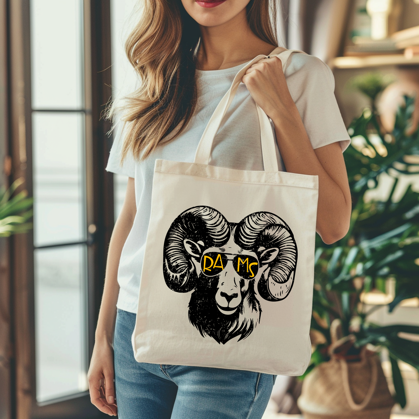 Sunglasses Ram Tote Bag