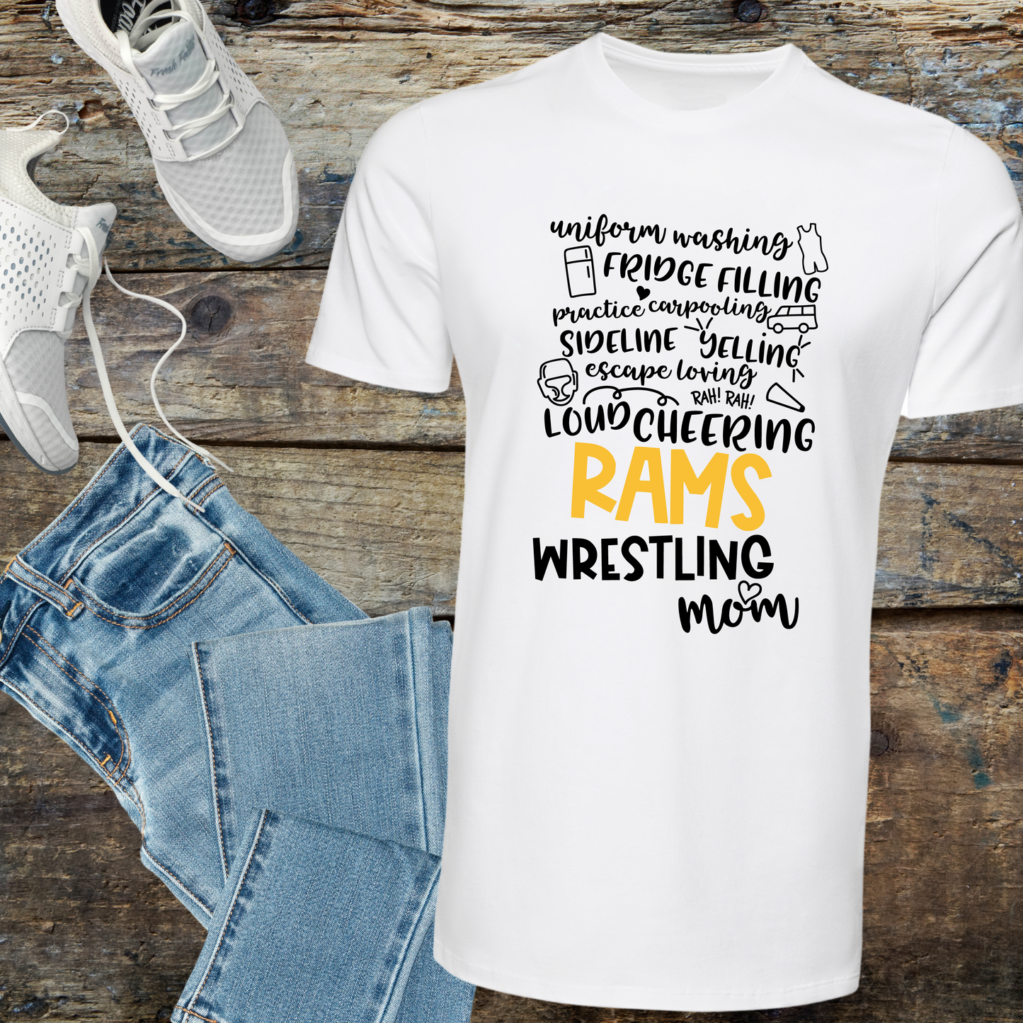 Rams Wrestling Mom T-shirt