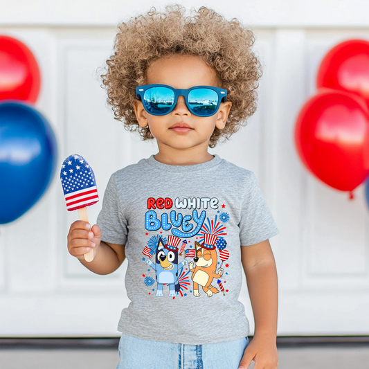 Red, White and Bluey T-shirt