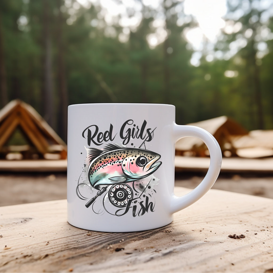 Reel Girls Fish Mug