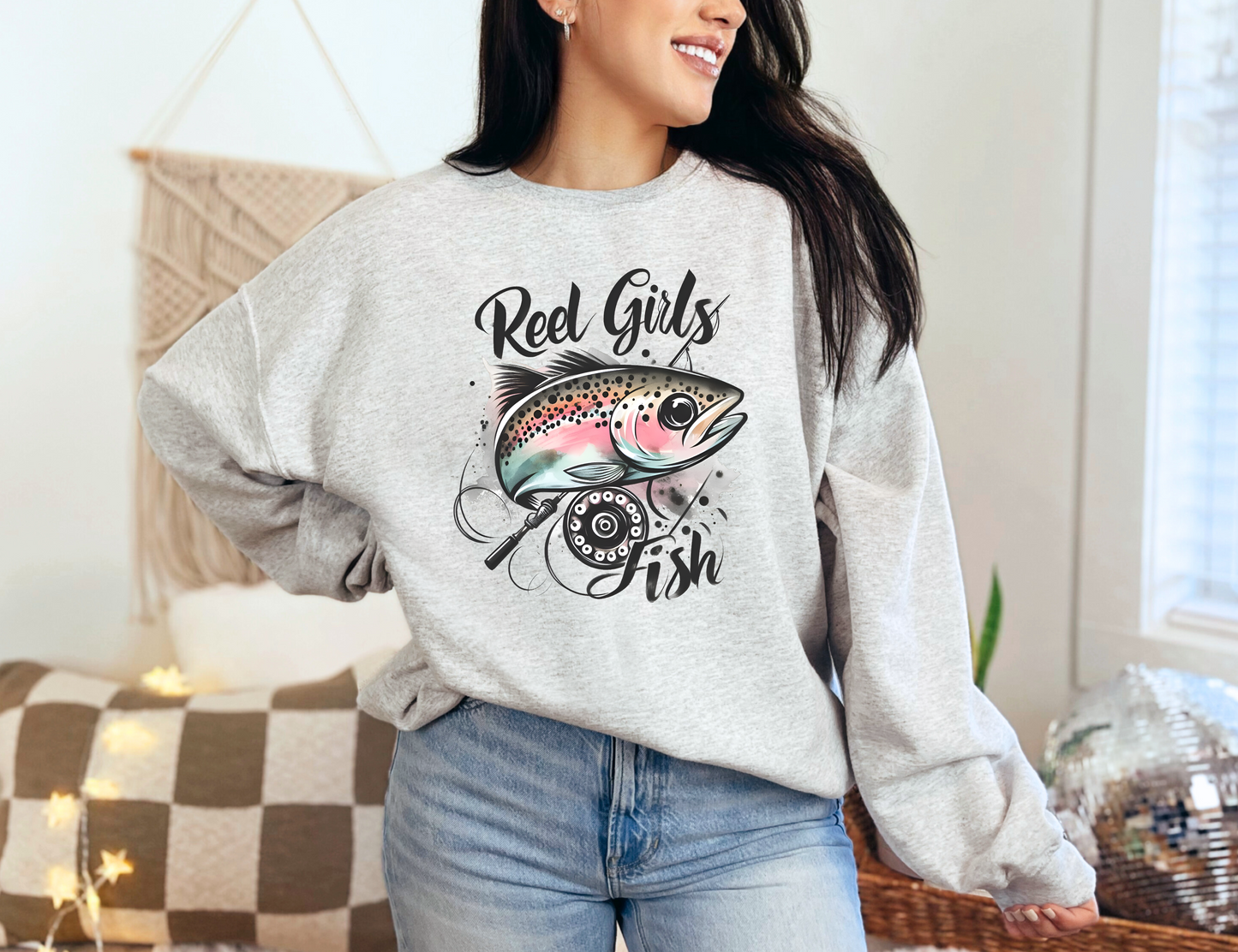 Reel Girls Fish Sweatshirt