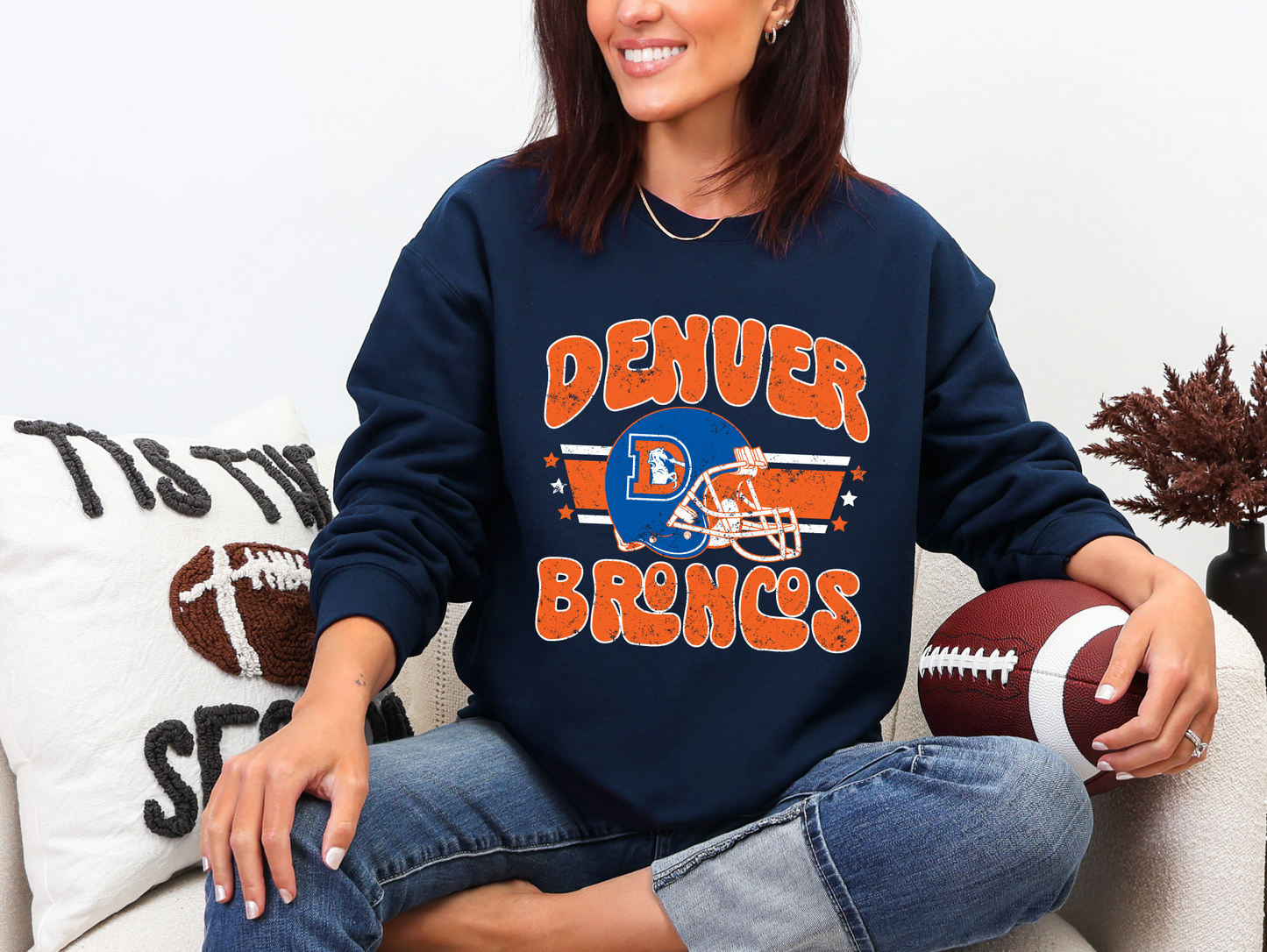 Retro Denver Broncos Sweatshirt
