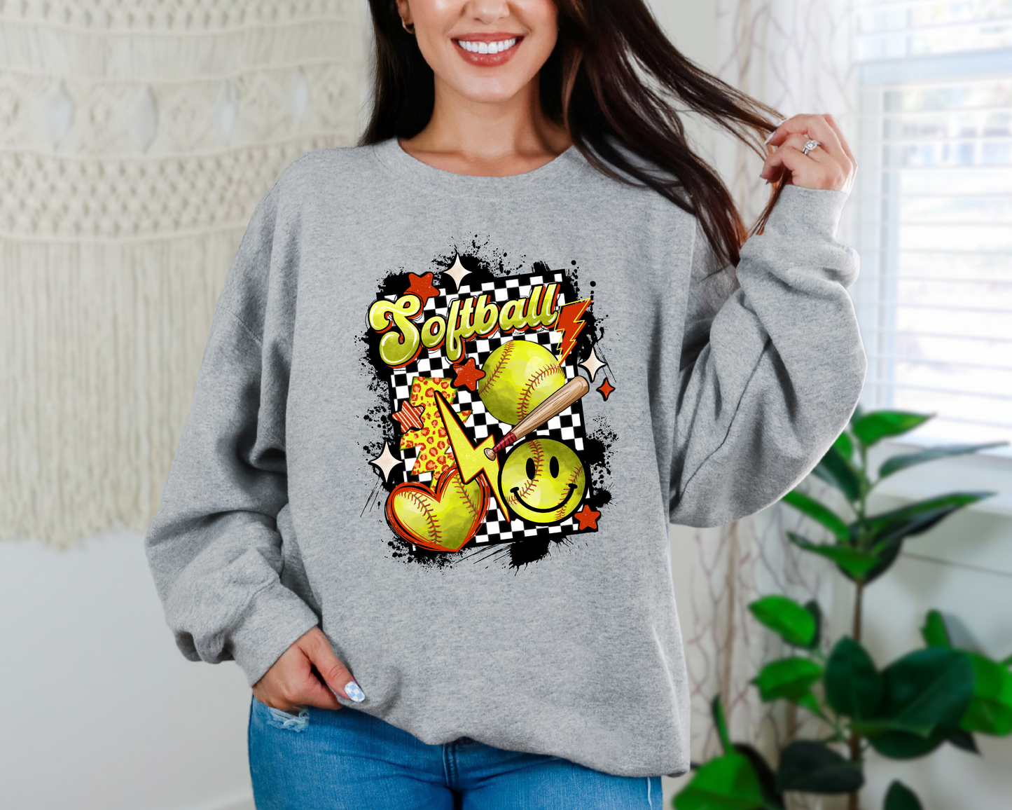 Retro Softball Sweatshirt