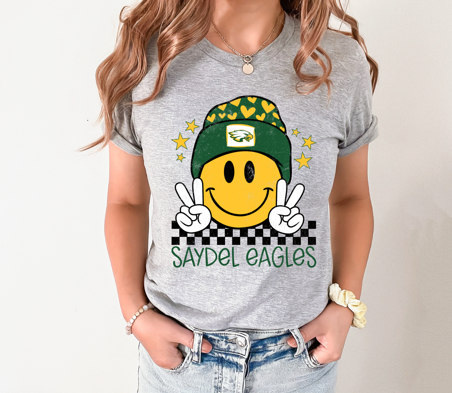 Saydel Eagles Smiling Beanie T-Shirt