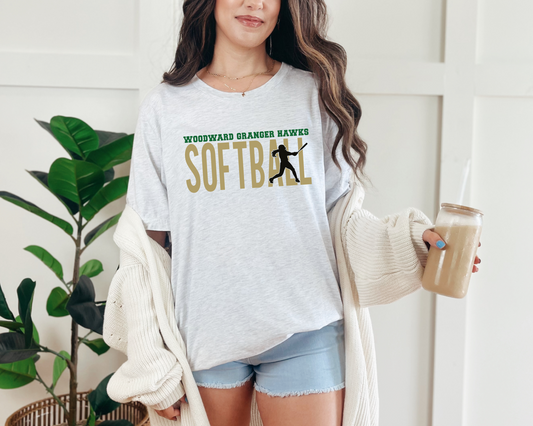 WG Hawks Softball Silhouette T-Shirt