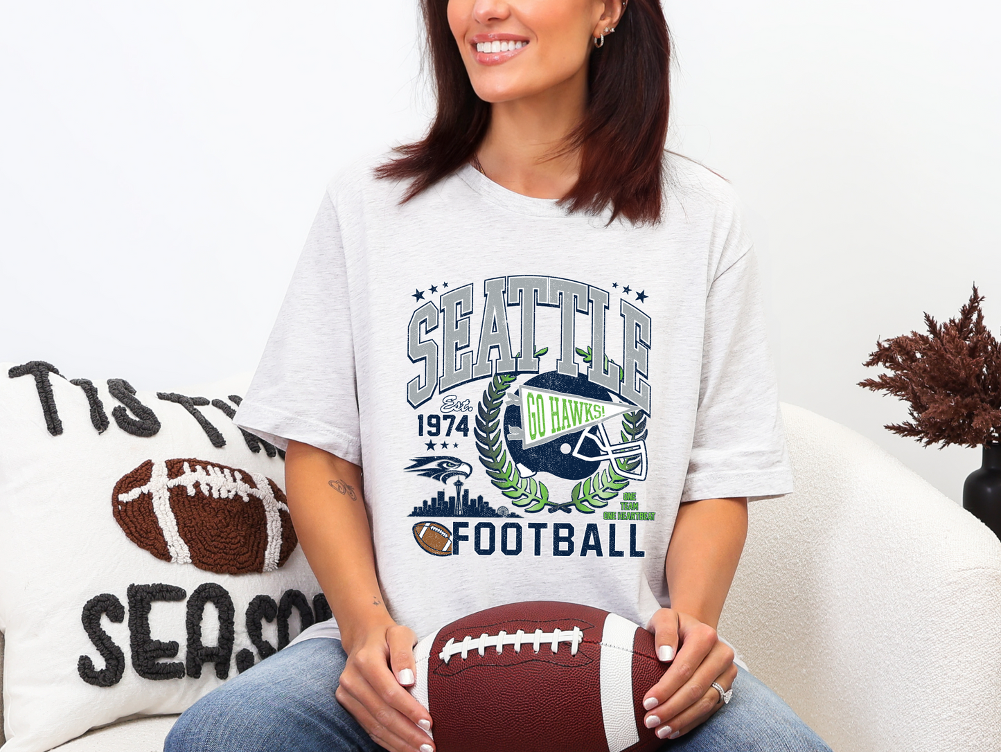 Seattle- One Team, One Heartbeat  T-Shirt