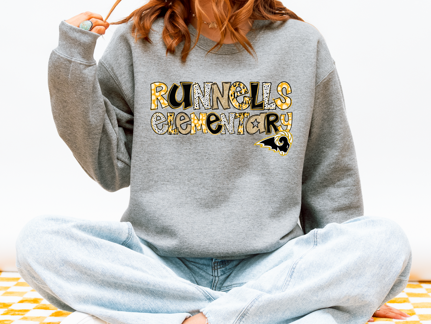 SEP School Specific Glitter Doodle Sweatshirt - All schools