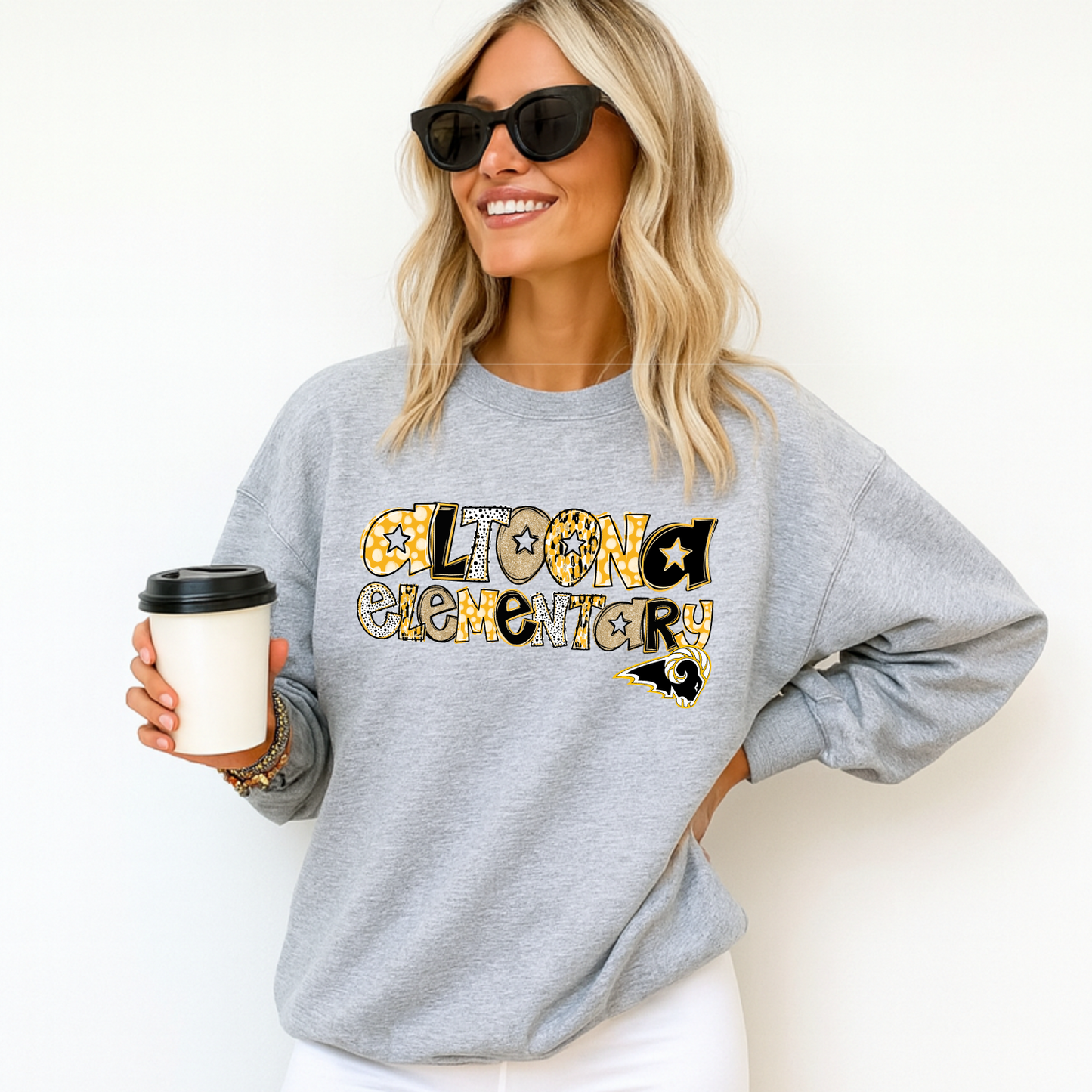 SEP School Specific Glitter Doodle Sweatshirt - All schools