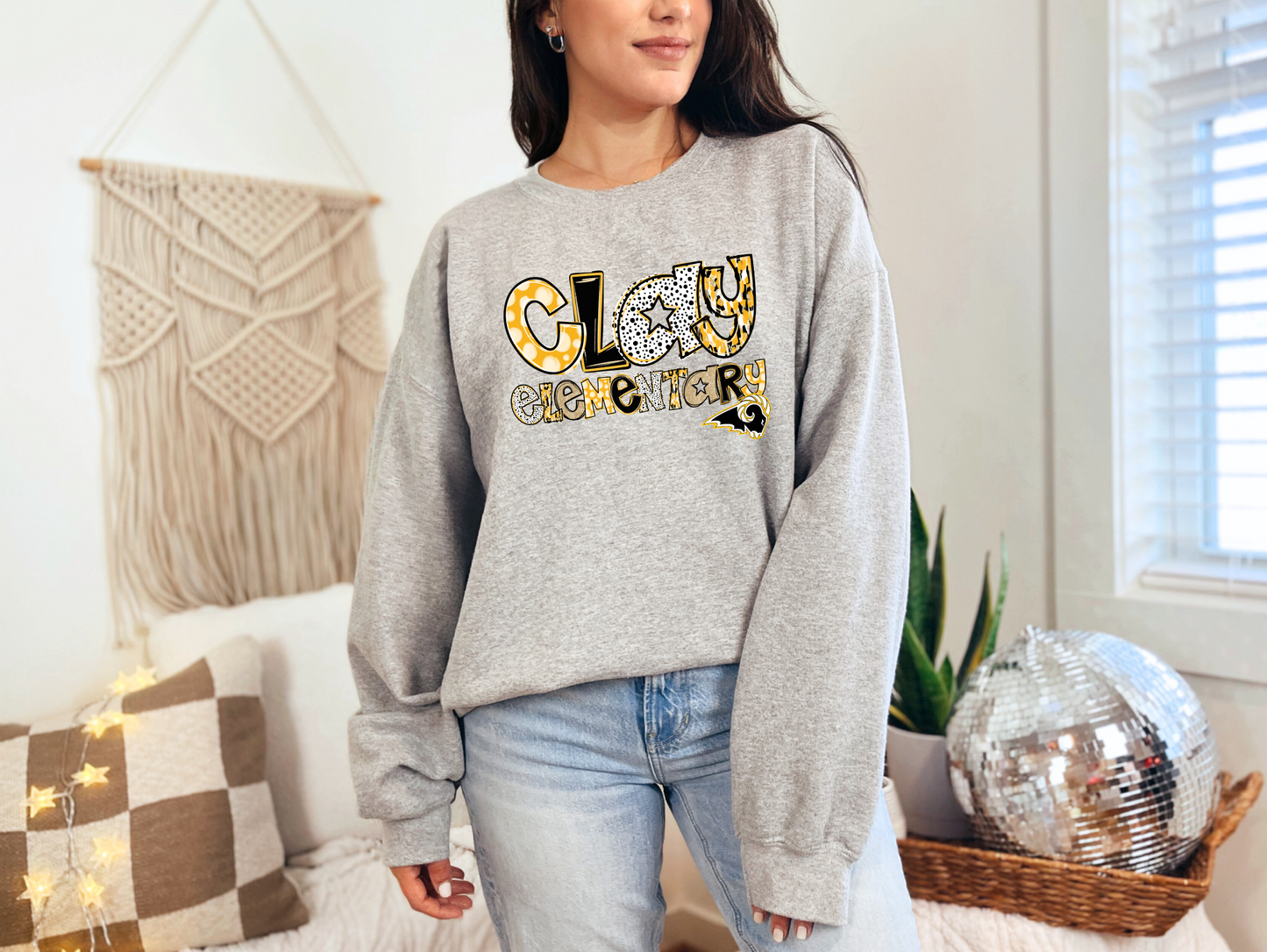 SEP School Specific Glitter Doodle Sweatshirt - All schools