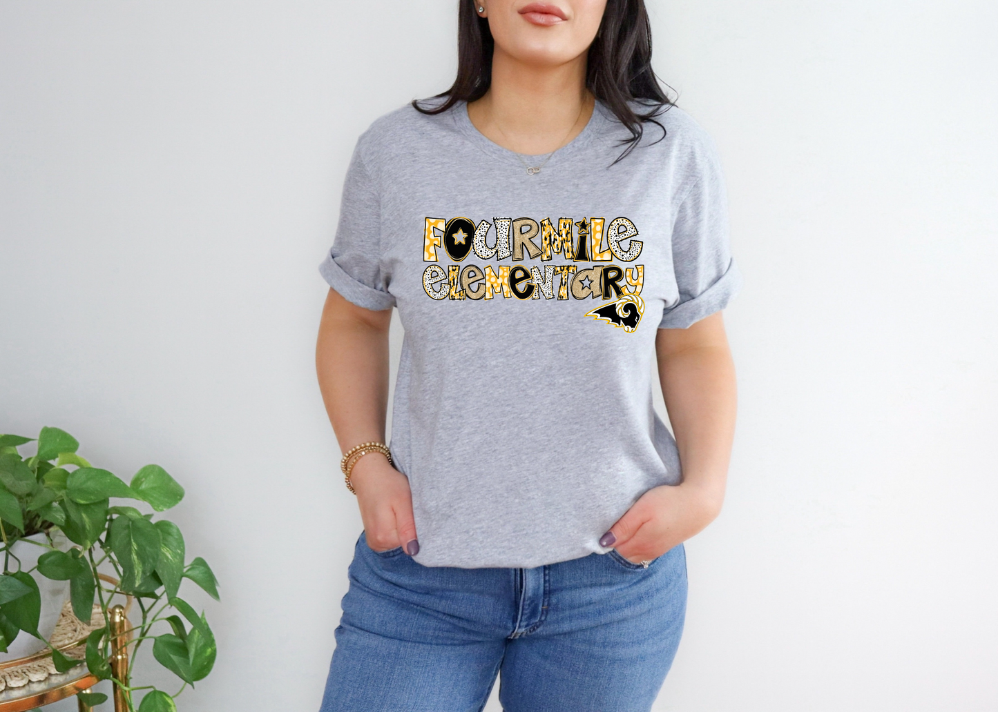 SEP School Specific Glitter Doodle T-Shirt - All Schools