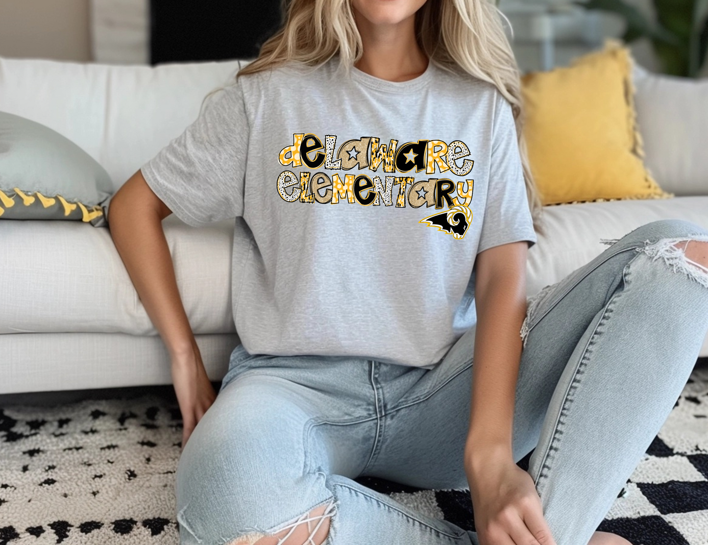 SEP School Specific Glitter Doodle T-Shirt - All Schools