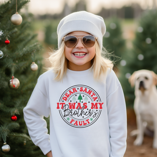 Dear Santa Sibling Sweatshirt