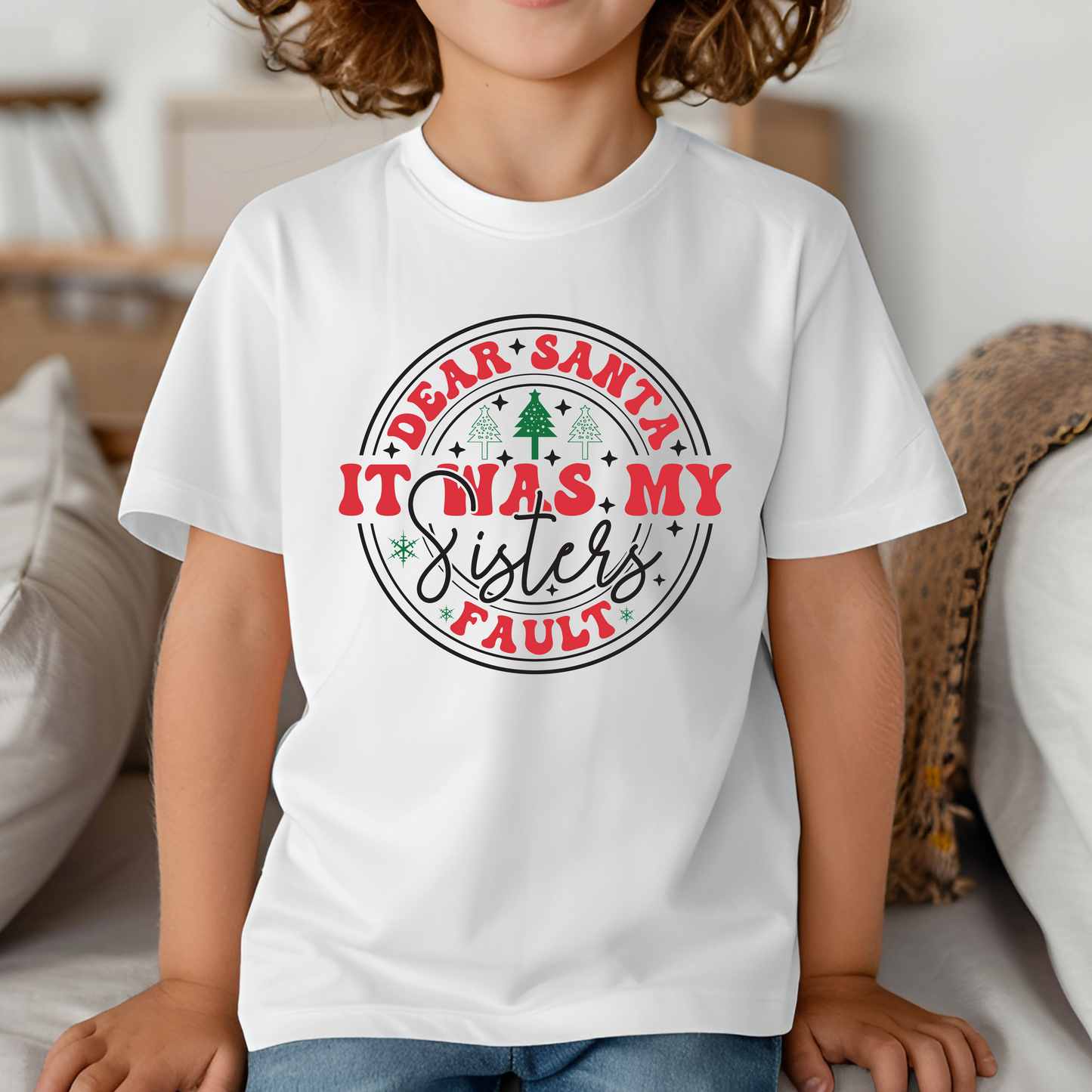 Dear Santa Sibling T-Shirt