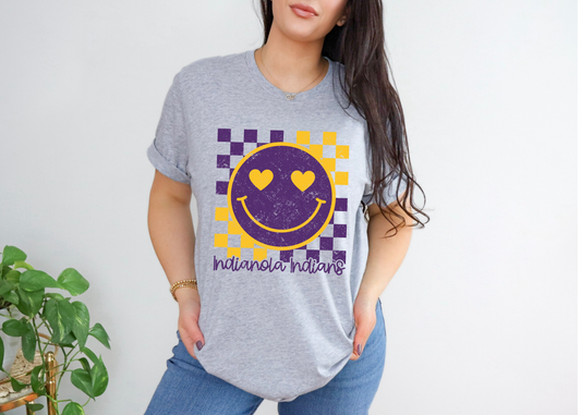 Indianola Indians Smiley T-Shirt