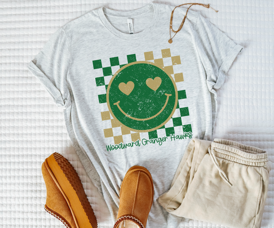 Woodward Granger Hawks Smiley T-Shirt
