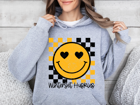 Winterset Huskies Smiley Sweatshirt