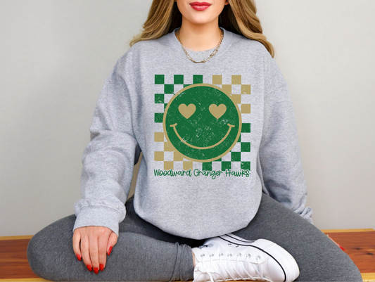 WG Hawks Smiley Sweatshirt