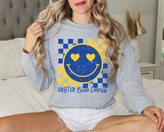 MSTM Blue Devils Smiley Sweatshirt