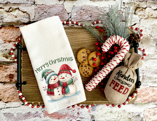 Snowman Christmas - Kitchen Towel