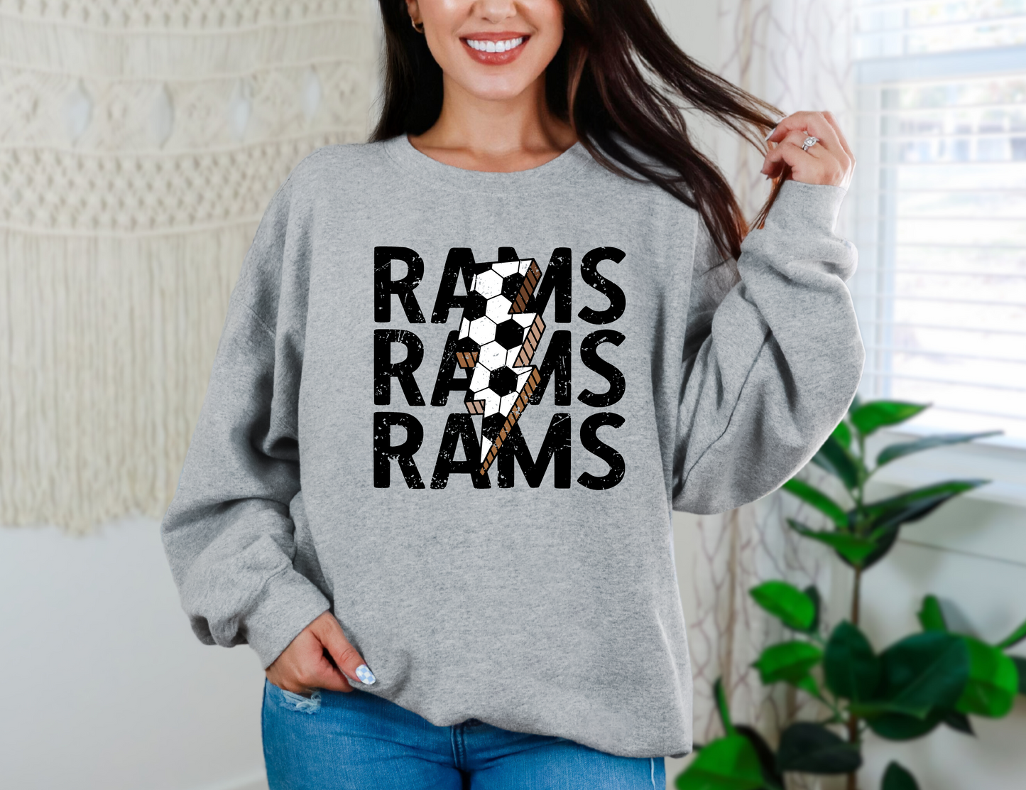 Rams Soccer Bolt Sweatshirt