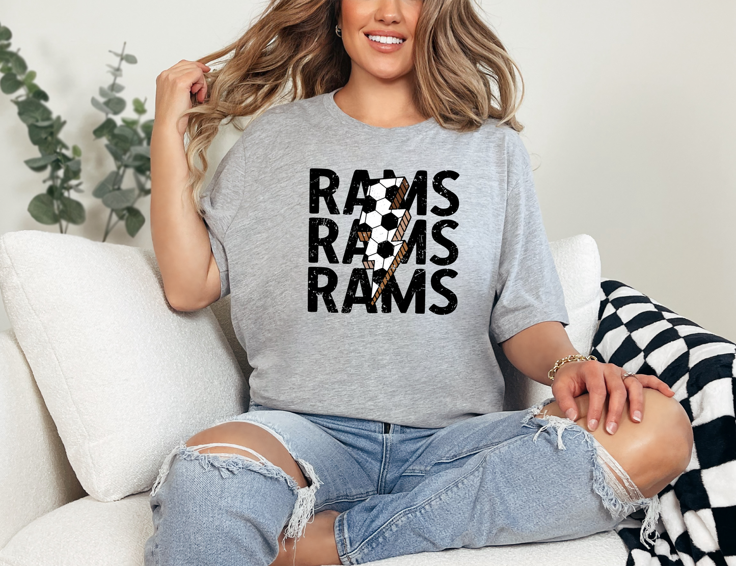 Rams Soccer Bolt T-shirt