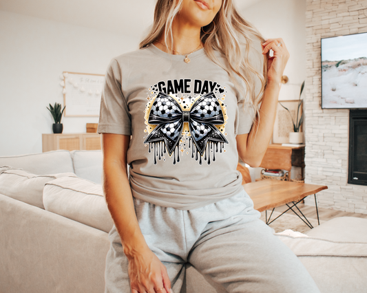 Soccer Game Day Drip T-shirt
