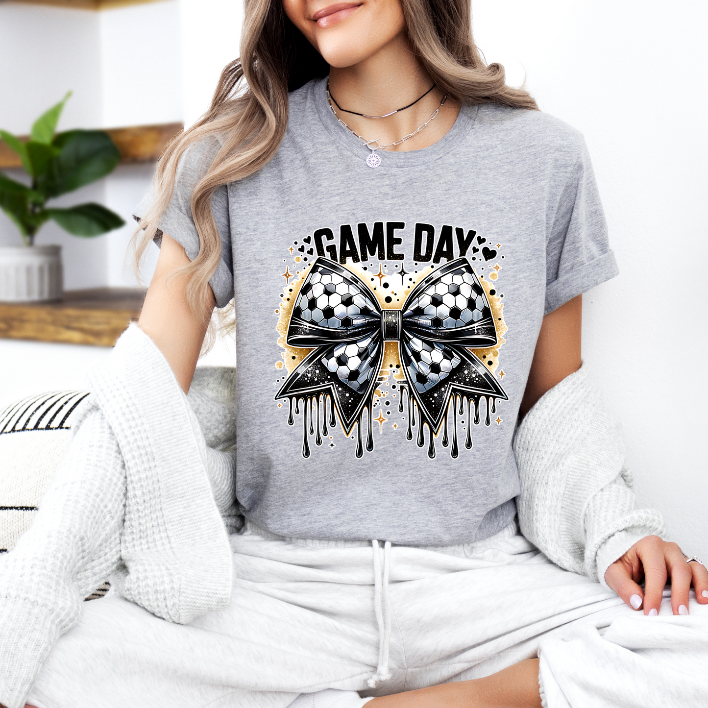Soccer Game Day Drip T-shirt